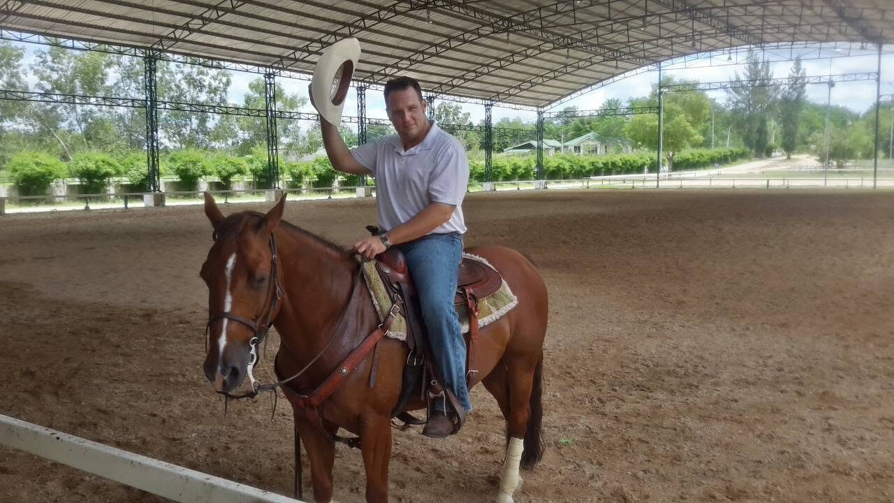Ben on horseback